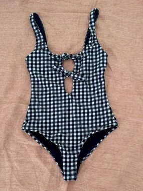 Mara Hoffman Maven One Piece in Olympia Plaid, Size Small